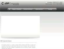 Tablet Screenshot of jdpcorpfin.com